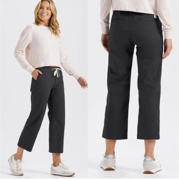 Vuori Pants - Vuori‎ Women's Wide Leg RipStop Charcoal Grey VW416 Size S